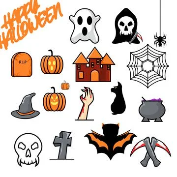 Halloween set Stock Illustration