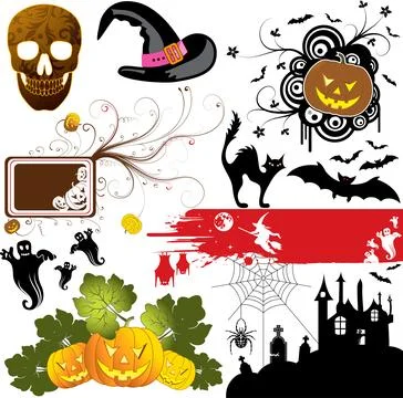Halloween set Stock Illustration