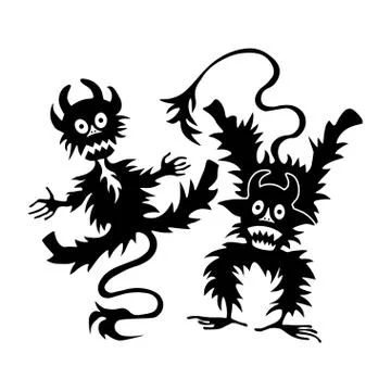 Halloween set of illustrations Stock Illustration