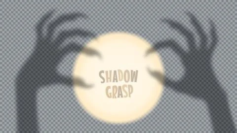 Halloween shadow overlay of witch hands Stock Illustration