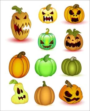 Halloween Shapes Illustrazione stock