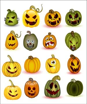 Halloween Shapes Illustrazione stock