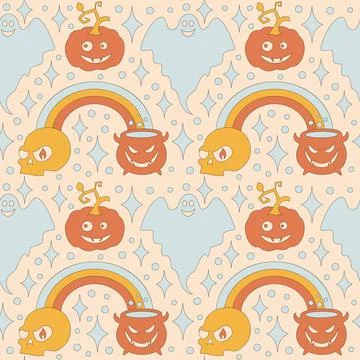 Halloween simple minimalist background with a leaf. Illustrazione stock