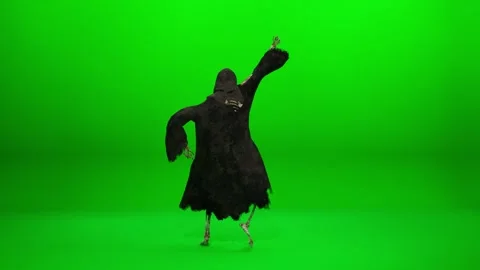 Halloween Skeleton Dance Cinematic Render Stock Footage 318999129