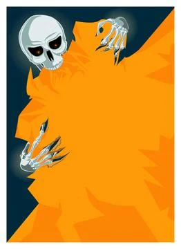 Halloween skeleton design Stock Illustration