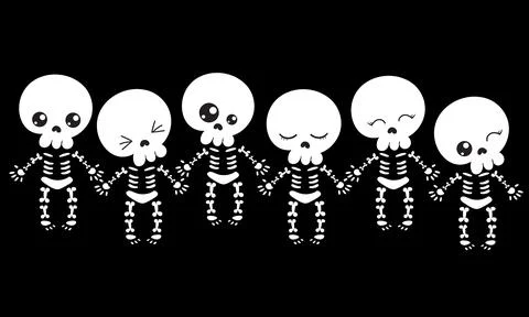 Halloween skeleton 스톡 일러스트