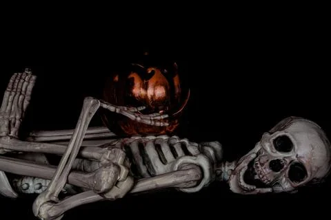 Halloween skeleton Stock Photos