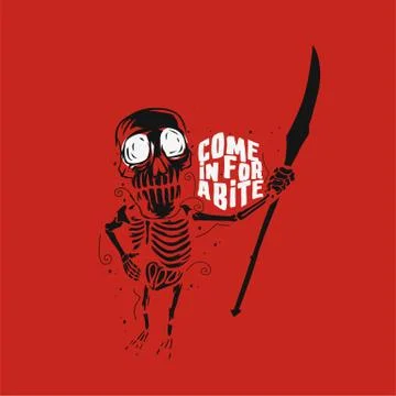 Halloween skeleton vector illustration. Stock-Illustration