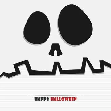 Halloween skull Stock Illustration