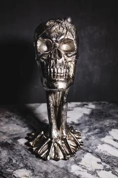 HALLOWEEN SKULLS DECORATIONS Foto stock
