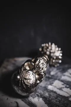 HALLOWEEN SKULLS DECORATIONS Stock Photos