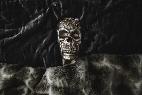 HALLOWEEN SKULLS DECORATIONS Stock Photos