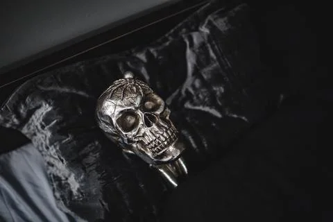 HALLOWEEN SKULLS DECORATIONS Stock Photos