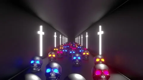 Halloween Skulls Stock-Footage 165673227