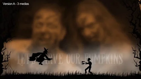 Halloween Slideshow Kit After Effects stock
