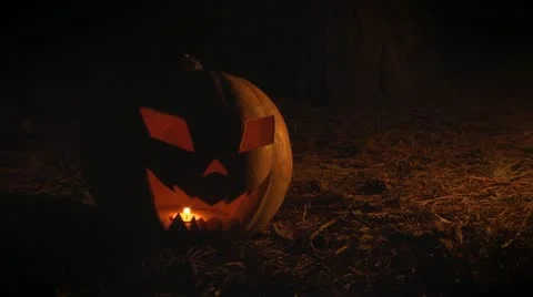 Halloween smiling pumpkin Video stock 12207056
