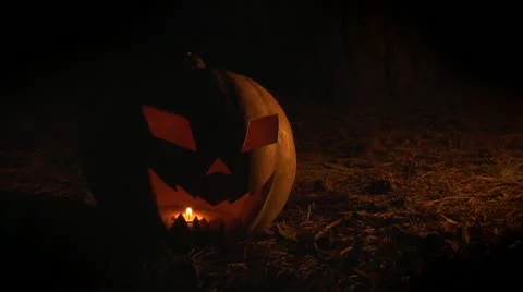 Halloween smiling pumpkin Stock-Footage 12224420