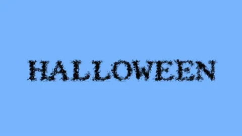 Halloween smoke text effect sky isolated background Stock-Footage 138722698