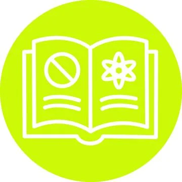 Halloween spell book opened round graphic icon illustration Stock Illustration
