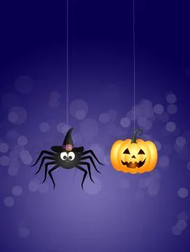 Halloween spider Stock Illustration