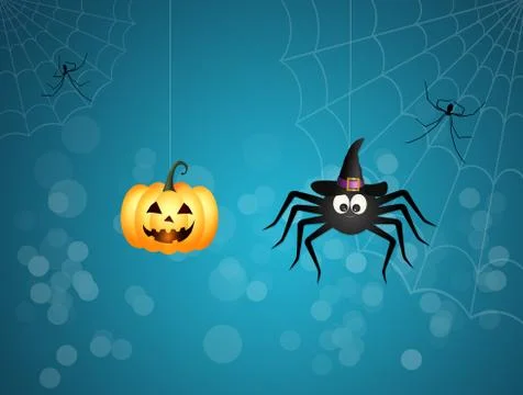 Halloween spider Stock Illustration