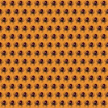 Halloween spider pattern. Seamless spiders background. Halloween pattern. Stock Illustration