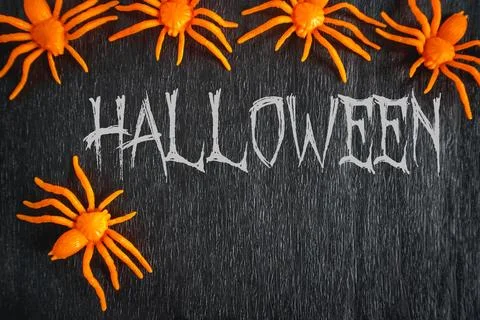 Halloween Spiders Stock Illustration