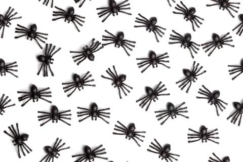 Halloween - spiders - seamless background pattern Foto stock
