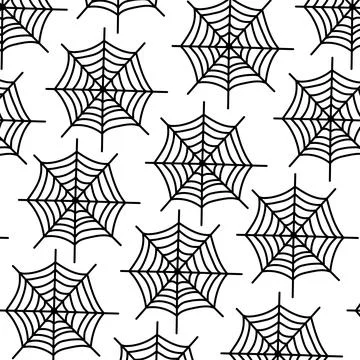 Halloween spider's web. Stock Illustration