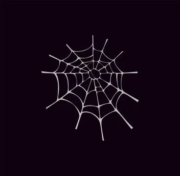 Halloween spiderweb cobweb with stretched threads Stock Illustration
