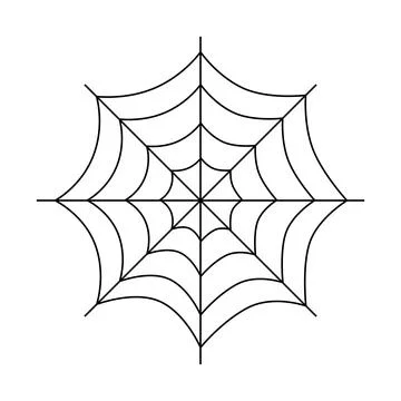 Halloween spiderweb decoration Stock Illustration