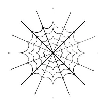 Halloween spiderweb illustration Stock Illustration