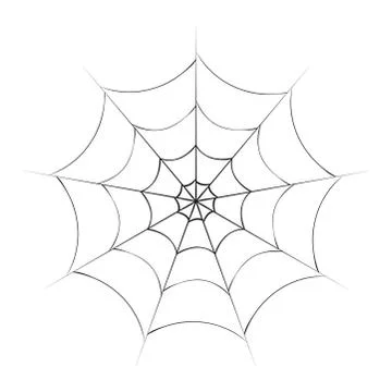 Halloween spiderweb vector symbol icon design. Stock Illustration