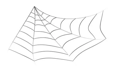 Halloween spiderweb vector symbol icon design. Stock Illustration