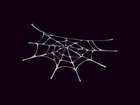 Halloween spooky cobweb, spiderweb threads Stock Illustration