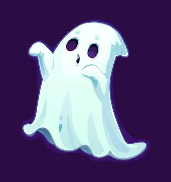 Halloween spooky ghost creature cartoon character イラスト素材