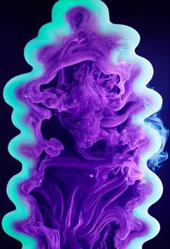 Halloween Spooky Ghost Ectoplasm Smoke Illustration Background Stock Illustration