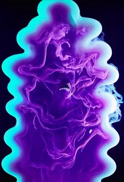 Halloween Spooky Ghost Ectoplasm Smoke Illustration Background Stock Illustration