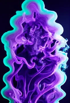 Halloween Spooky Ghost Ectoplasm Smoke Illustration Background Stock Illustration