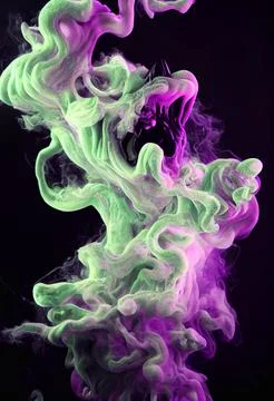 Halloween Spooky Ghost Ectoplasm Smoke Illustration Background Stock Illustration