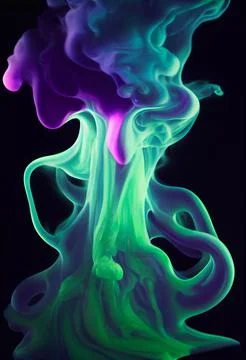 Halloween Spooky Ghost Ectoplasm Smoke Illustration Background Stock Illustration