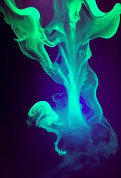 Halloween Spooky Ghost Ectoplasm Smoke Illustration Background Stock Illustration