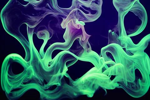 Halloween Spooky Ghost Ectoplasm Smoke Illustration Background Stock Illustration