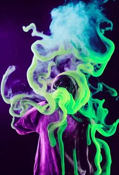 Halloween Spooky Ghost Ectoplasm Smoke Illustration Background Stock Illustration