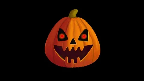 Halloween spooky hand painted pumpkin animated background 库存影片 344314977