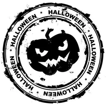 Halloween stamp. Stock Illustration