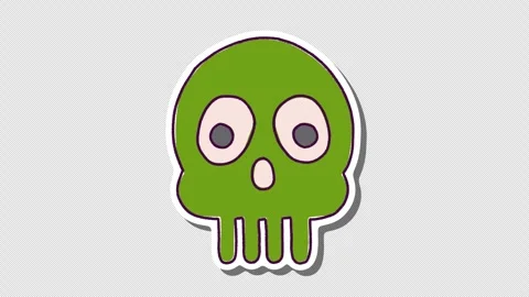 Halloween Sticker 08 Stock Footage 288230365