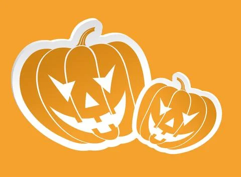 Halloween sticker Stock Illustration