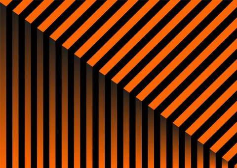 Halloween Stripes Vector Patterns. Orange, Black and White Diagonal and Stock Illustration