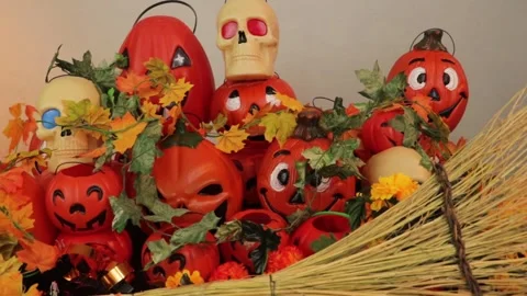 Halloween stuffs and objects 001 Stock Footage 242959952